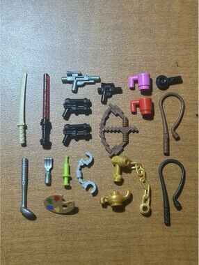 LEGO Minifigure Accessories Lot Weapons Tools Blasters Saber